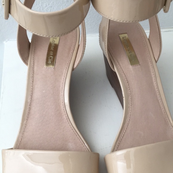 Louise Et Cie patent Leather Punya Wedge Sandals - Picture 5 of 17